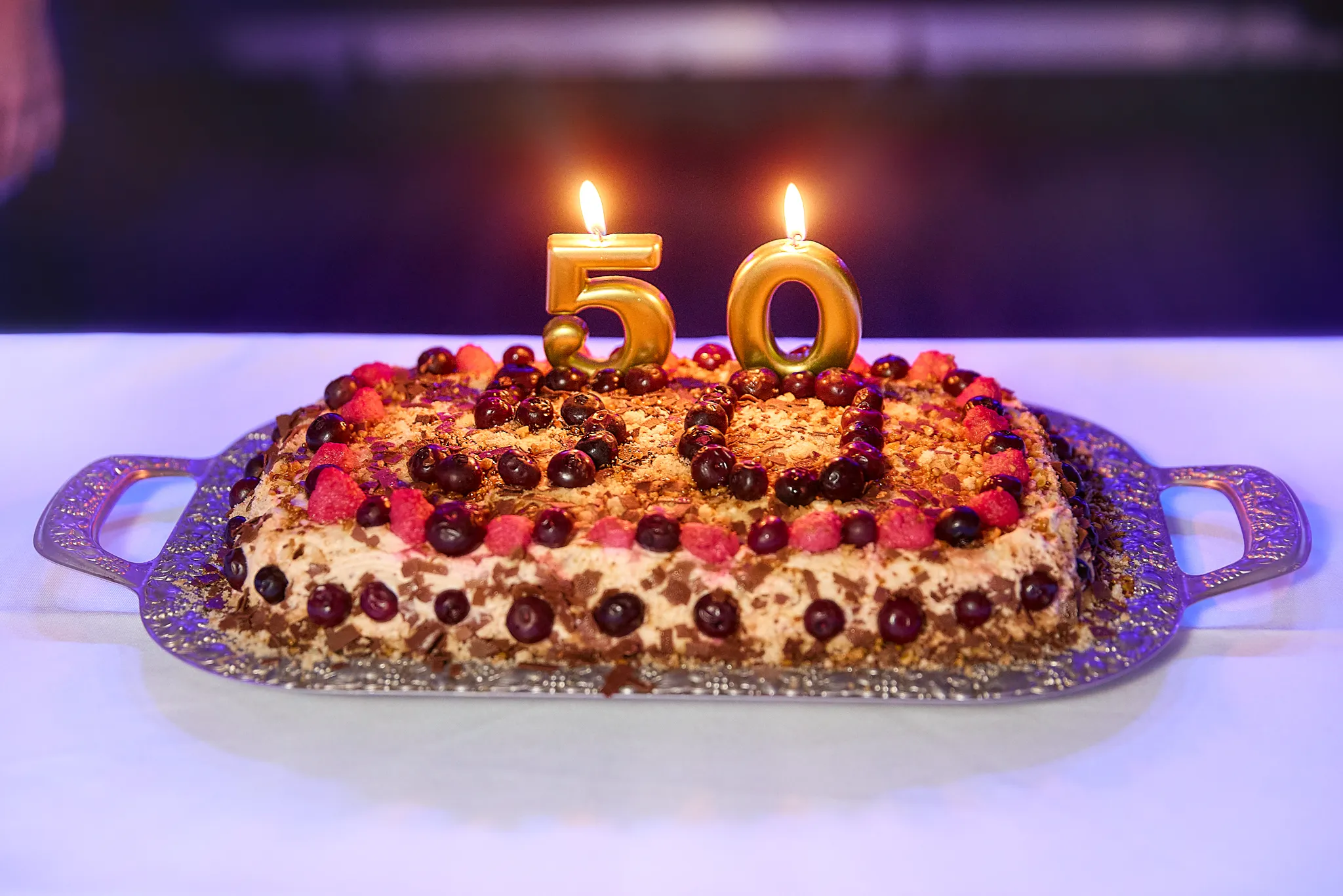 Familienfeier in Hamburg – Geburtstagstorte zum 50. Jubiläum