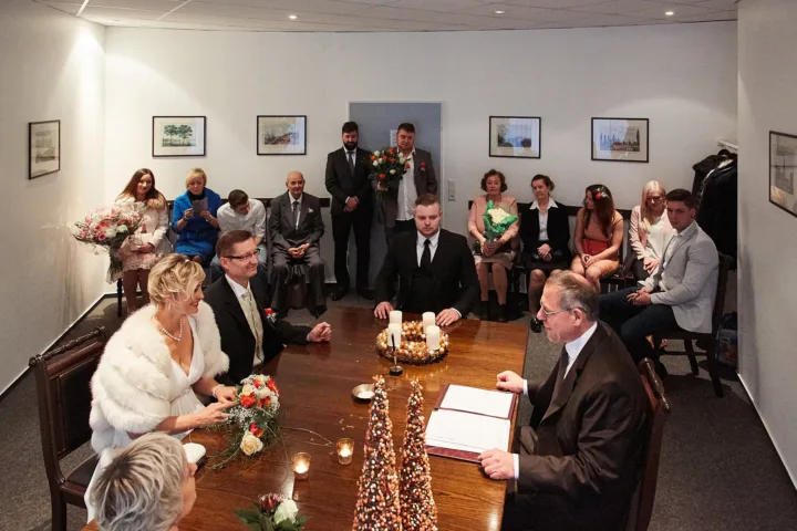 Trausaal im Standesamt Hamburg-Mitte